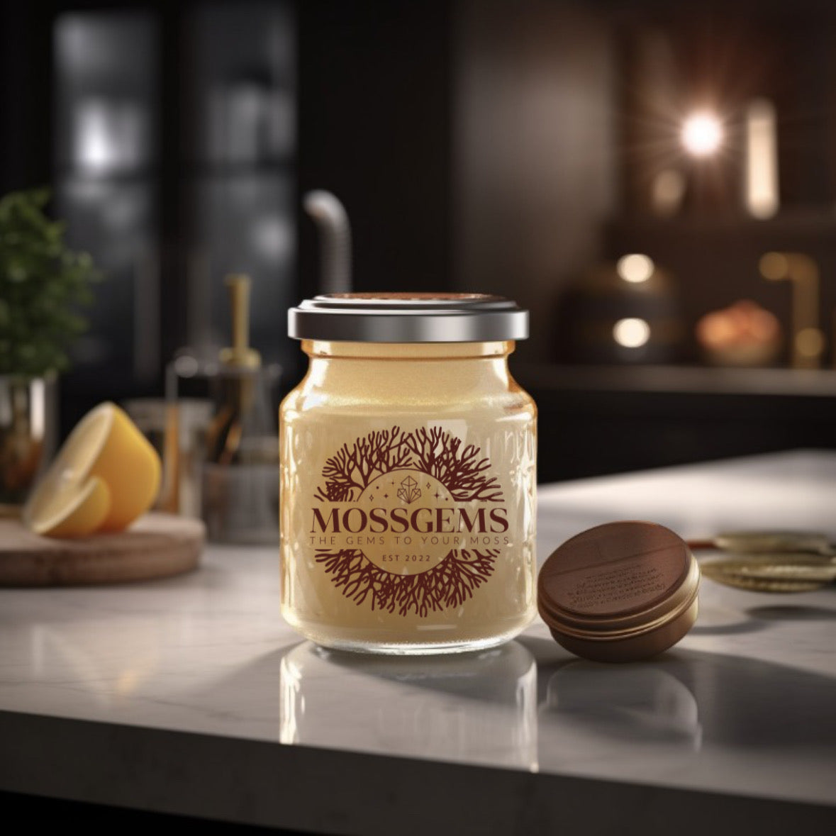 Premium Sea Moss Gel - Plain Gold 380ml