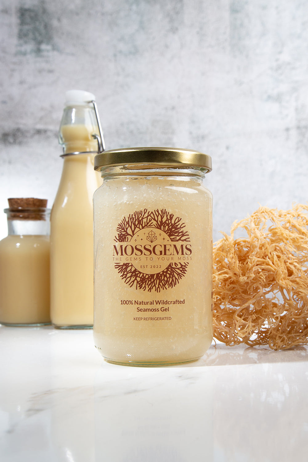 Premium Sea Moss Gel - Plain Gold 380ml