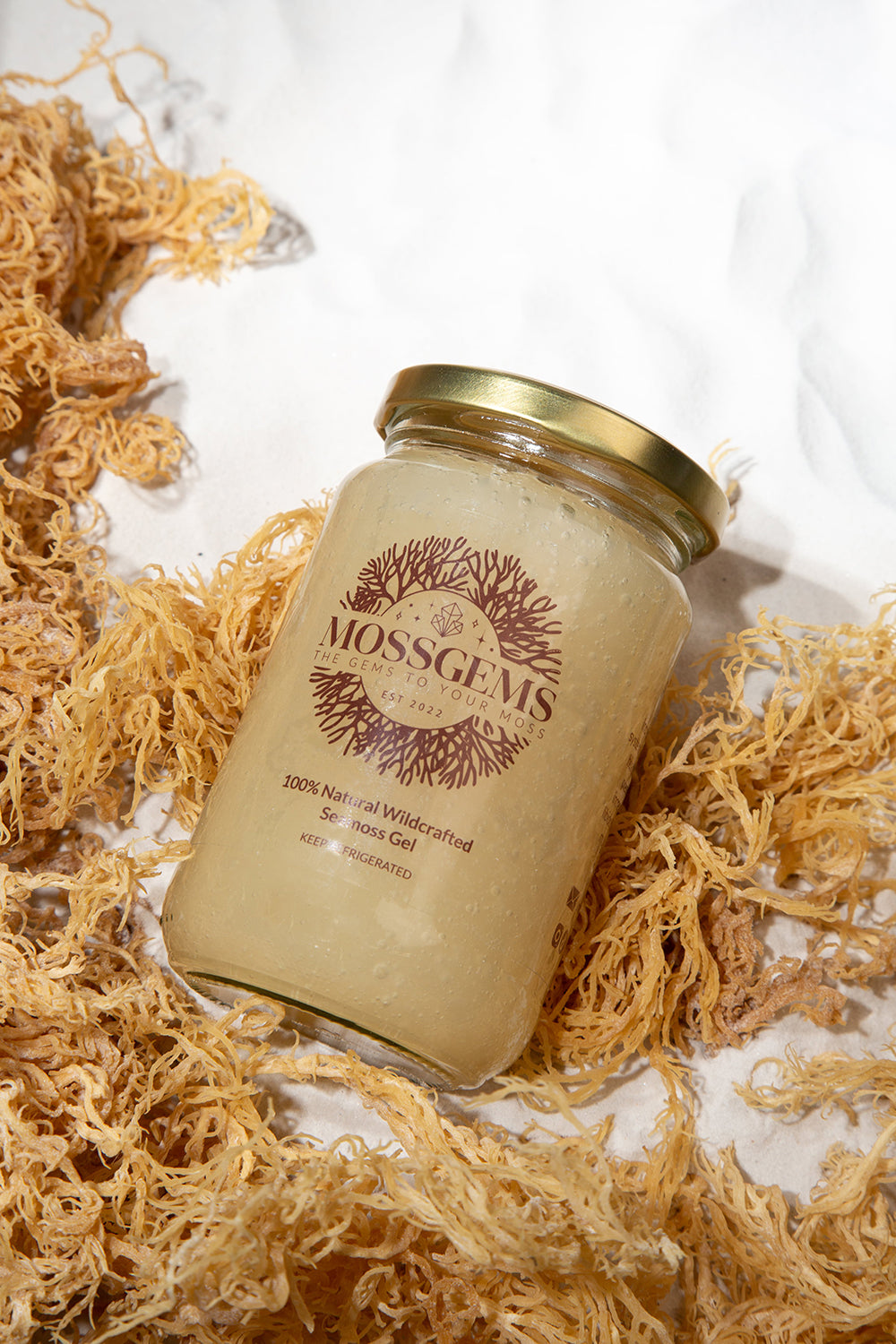 Premium Sea Moss Gel - Plain Gold 380ml